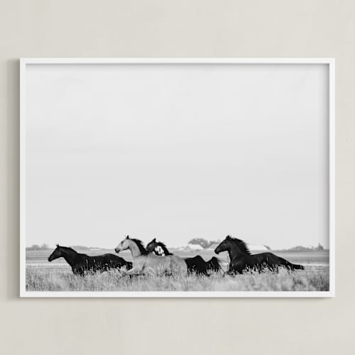 This is a black white art with standard by Amy Carroll called that wild dream