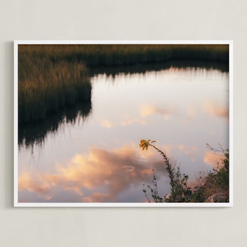 This is a blush art with standard by Em Hale called one flower, one evening