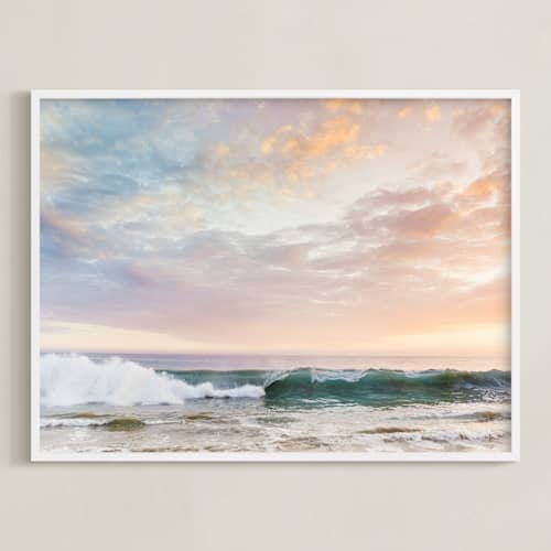 This is a sunset art with standard by Kamala Nahas called sorbet surf i