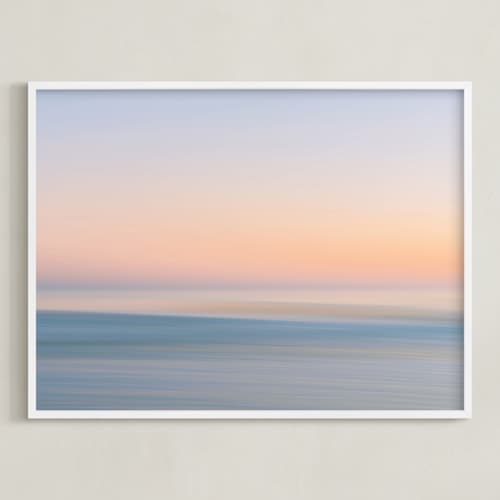 This is a coastal blue art with standard by Em Hale called the sun i used to know