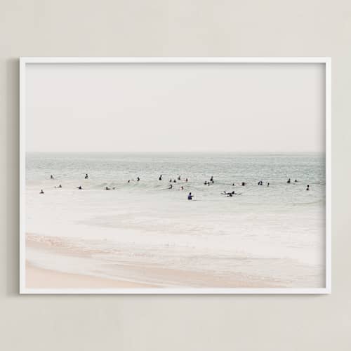 This is a seascape green art with standard by Summer Strauch called next to you in malibu