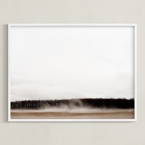 This is a fog art with standard by Robin Ott called rise