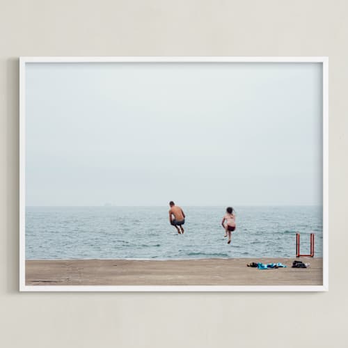 This is a lake blue art with standard by Kaitlin Rebesco called august