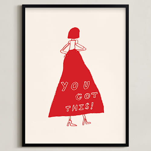 This is a power red art with standard by Elliot Stokes called you got this