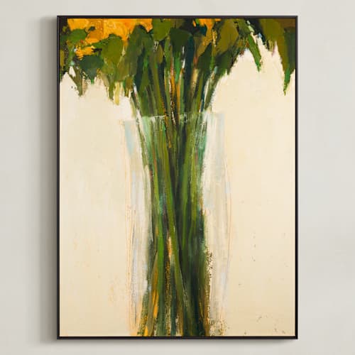 This is a saffron art with standard by Wendy Keller called glass vases 1