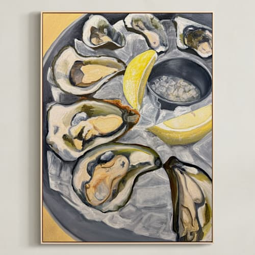 This is a sunshine art with standard by Kelly McGuire called oysters