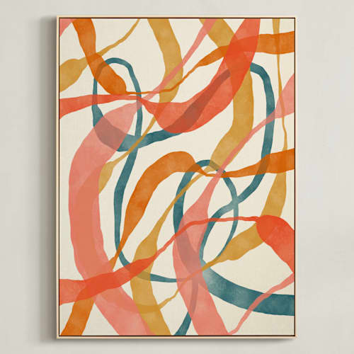 This is a orange art with standard by ALICIA BOCK called orange twist
