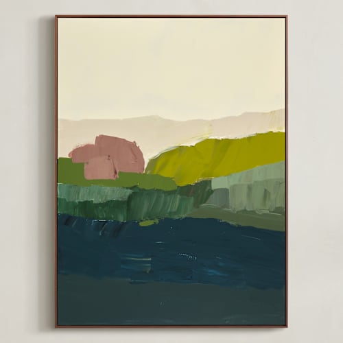 This is a spring green art with standard by Caryn Owen called coast in bloom