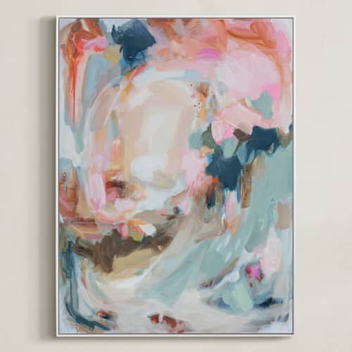 This is a lagoon art with standard by Marissa DeCinque called winds of change