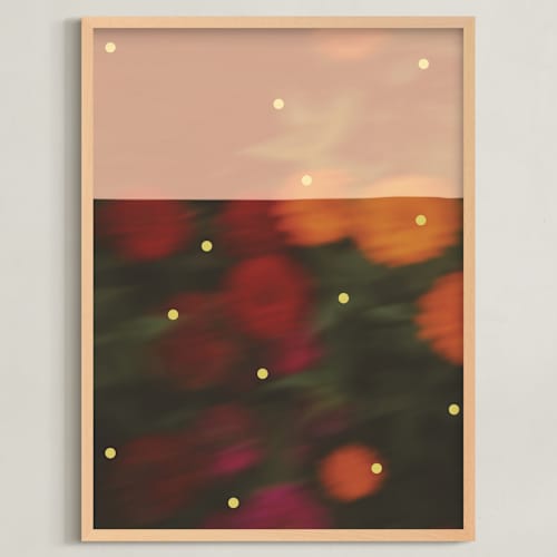 This is a peach art with standard by Morgan Kendall called le jardin magique 1