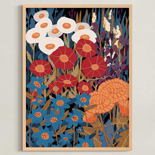 This is a tangerine art with standard by Cornelia Simboeck called enchanted english garden 1