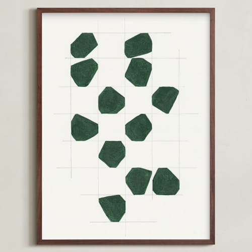 This is a forest green art with standard by Alisa Galitsyna called within the lines