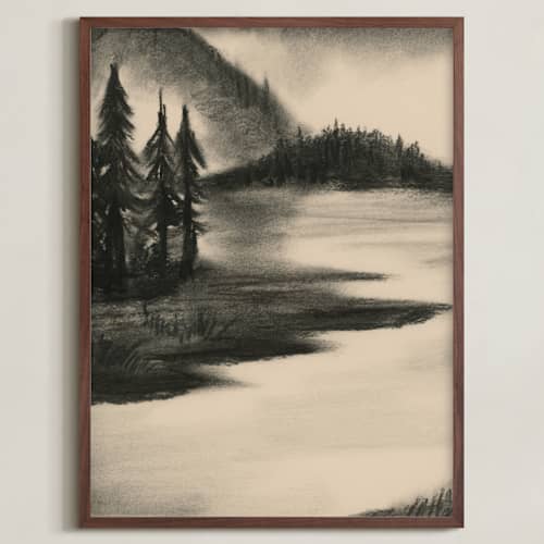 This is a moonlight art with standard by Teju Reval called misty night 1
