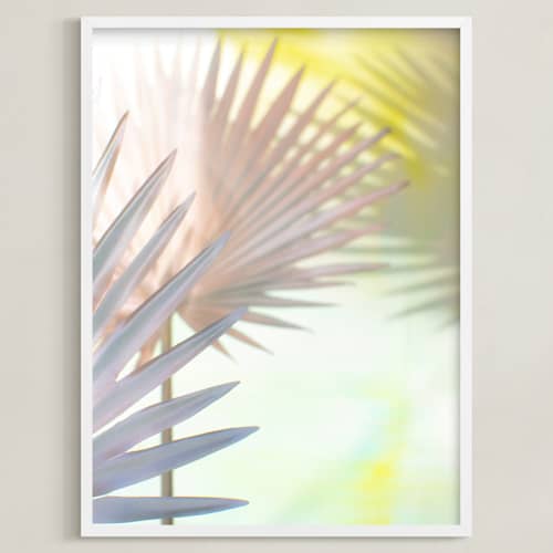 This is a modern mauve art with standard by Alicia Abla called electric palms