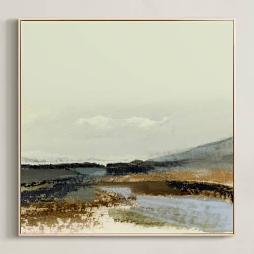 This is a muted green art with standard by Mande Calhoun called pierce