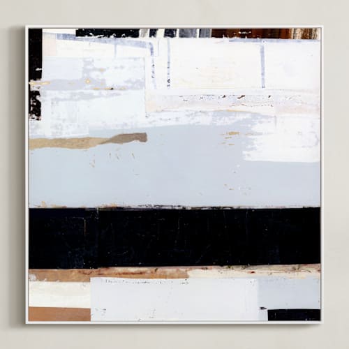 This is a steel grey art with standard by Jaqui Falkenheim called bandwidth 1