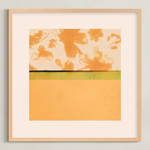 This is a saffron art with standard by Kamala Nahas called fusion 1