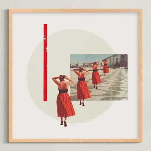 This is a red dress art with standard by Kamala Nahas called well red
