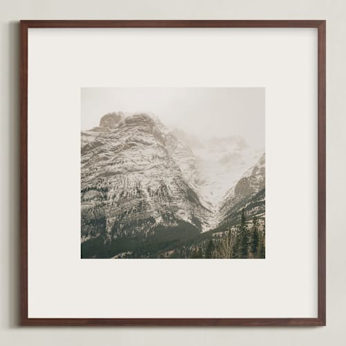 This is a stone art with standard by Melanie Severin called kananaskis series 1