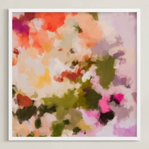 This is a olive green art with standard by Parima Studio called floret