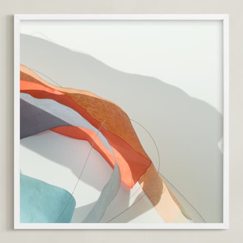 This is a mediterranean blue art with standard by Jenny Phillips called meanderings 11