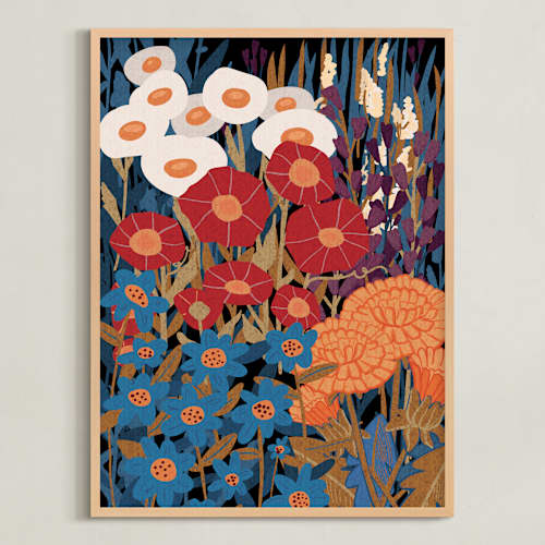 This is a tangerine art with standard by Cornelia Simboeck called enchanted english garden 1