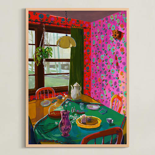 This is a sienna art with standard by Jess Franks called after tea