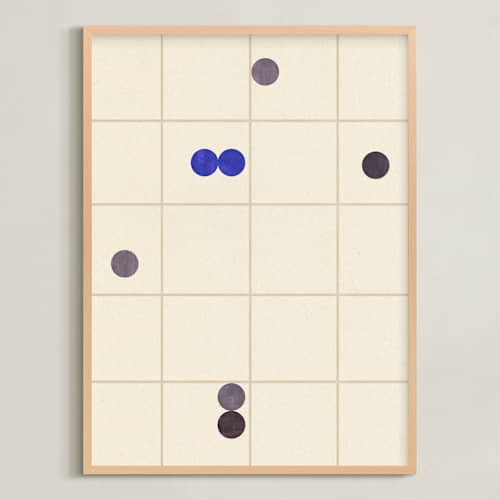 This is a ultramarine art with standard by Sumak Studio called dots, lines 1