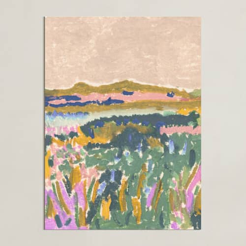 This is a peach art with standard by Alisa Galitsyna called across the fields 1