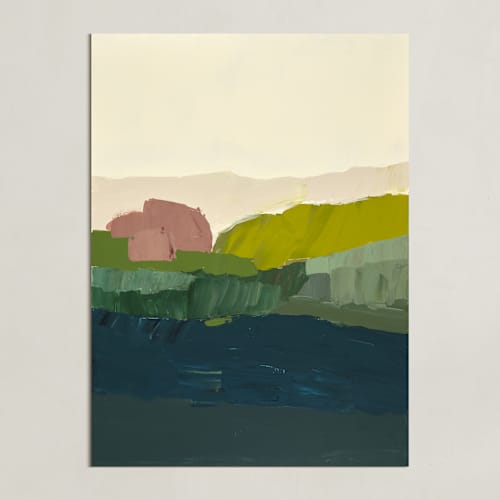 This is a spring green art with standard by Caryn Owen called coast in bloom
