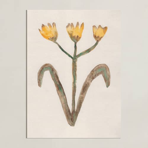 This is a dandelion yellow art with standard by Alisa Galitsyna called the morning garden 1