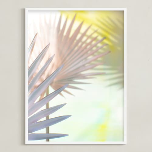 This is a modern mauve art with standard by Alicia Abla called electric palms