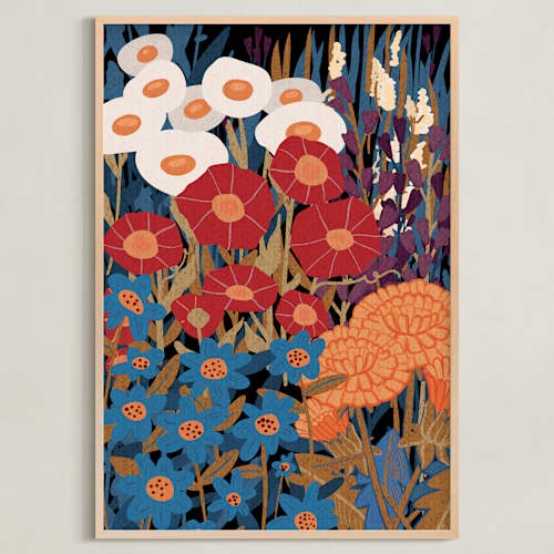 This is a tangerine art with standard by Cornelia Simboeck called enchanted english garden 1