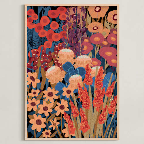 This is a tangerine art with standard by Cornelia Simboeck called enchanted english garden 2