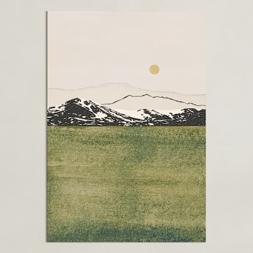 This is a golden sage art with standard by Alisa Galitsyna called quiet horizon