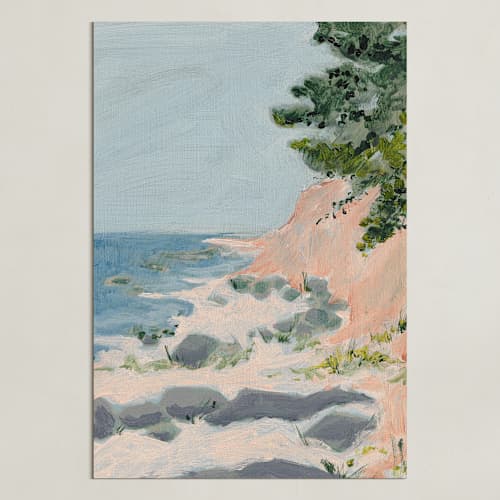 This is a coral art with standard by Lottie Aldarwish called low tide