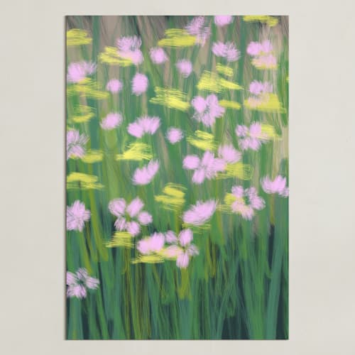 This is a meadow art with standard by Huefete called dancing flowers 1