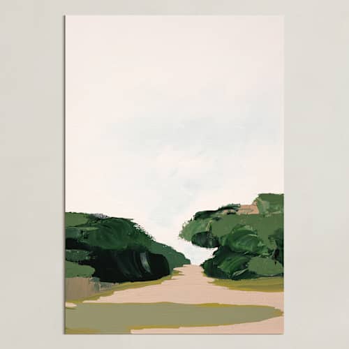 This is a green art with standard by Caryn Owen called california oak woodlands 1