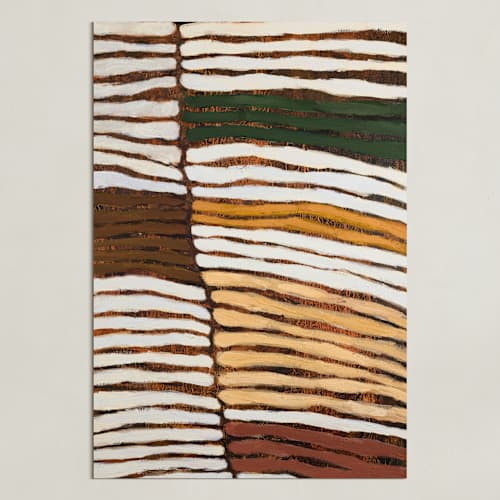 This is a chestnut art with standard by Wendy Keller called rows 1
