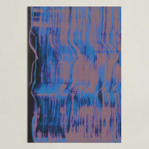 This is a azure art with standard by Carol Barber called blue adagio