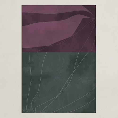 This is a eucalyptus green art with standard by Alicia Abla called midnight in my garden 1