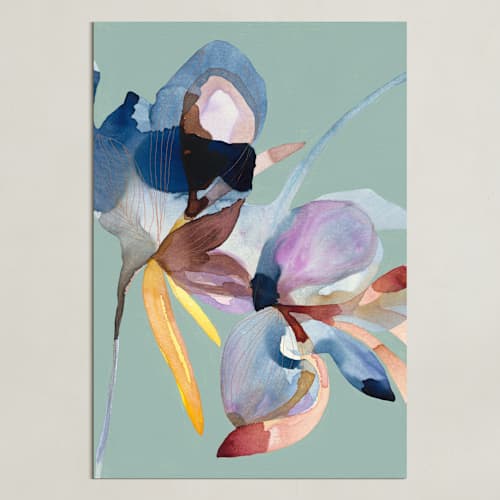 This is a french eggshell art with standard by Synnöve Seidman called first frost
