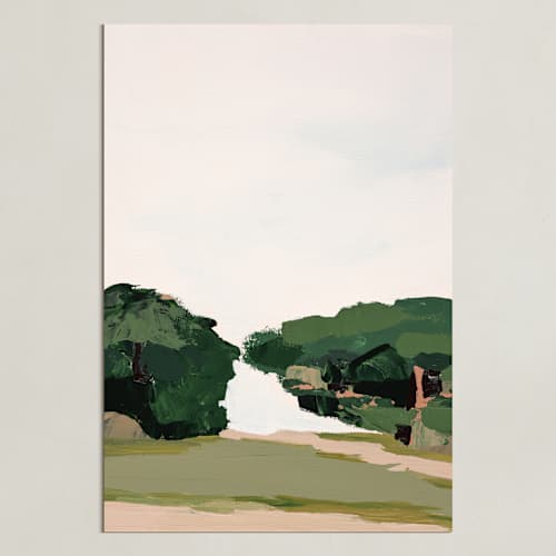 This is a green art with standard by Caryn Owen called california oak woodlands 2