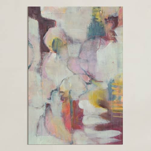 This is a warm whites and shades art with standard by Lenay Hughes called moment 1
