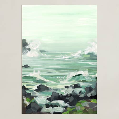 This is a sea spray green art with standard by BROOK PAGE called west coastal 2