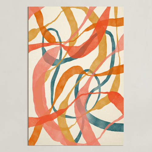 This is a orange art with standard by ALICIA BOCK called orange twist