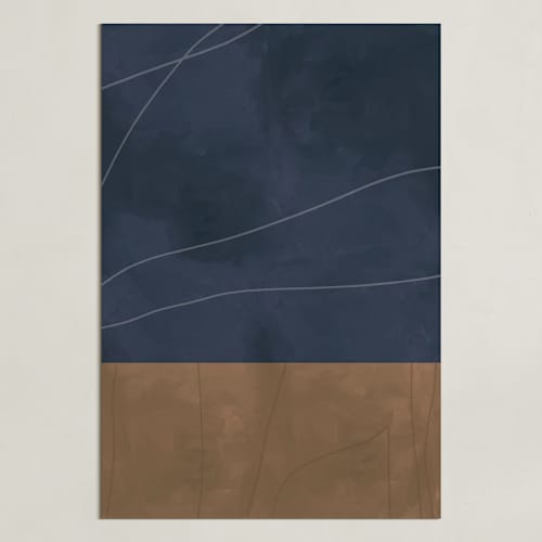 This is a midnight blue art with standard by Alicia Abla called midnight in my garden 2