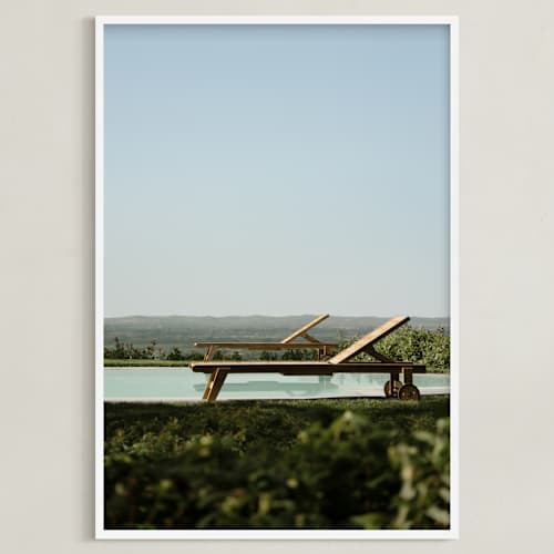 This is a aqua verde art with standard by Kelsey Mucci called poolside 2
