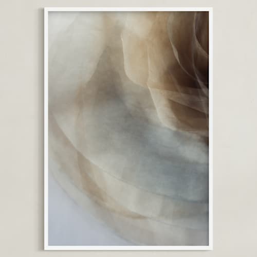 This is a glazed blue art with standard by Helen Makadia called whispers of innocence 1