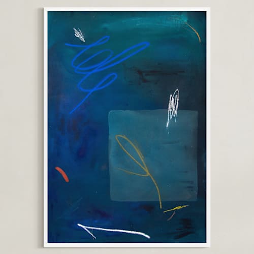 This is a lapis lazuli art with standard by Keren Toledano called bait & switch